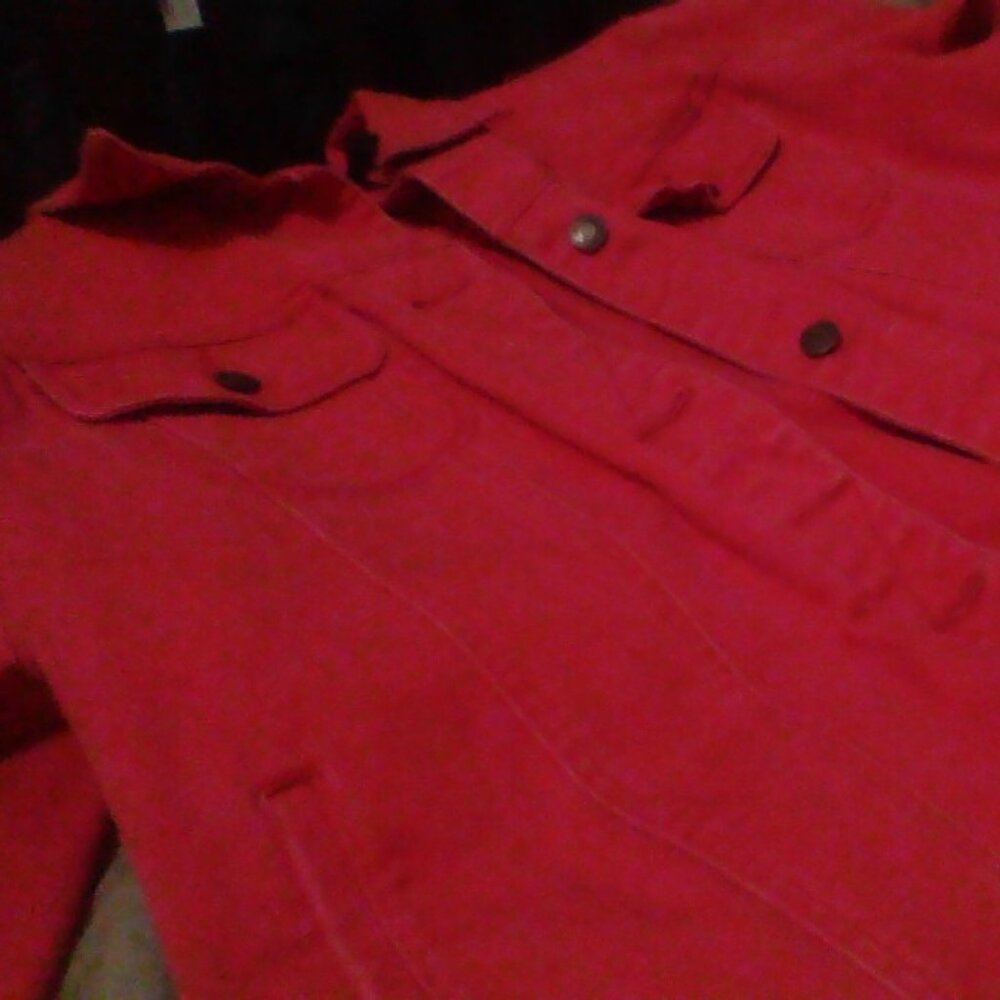 Red Jean Jacket